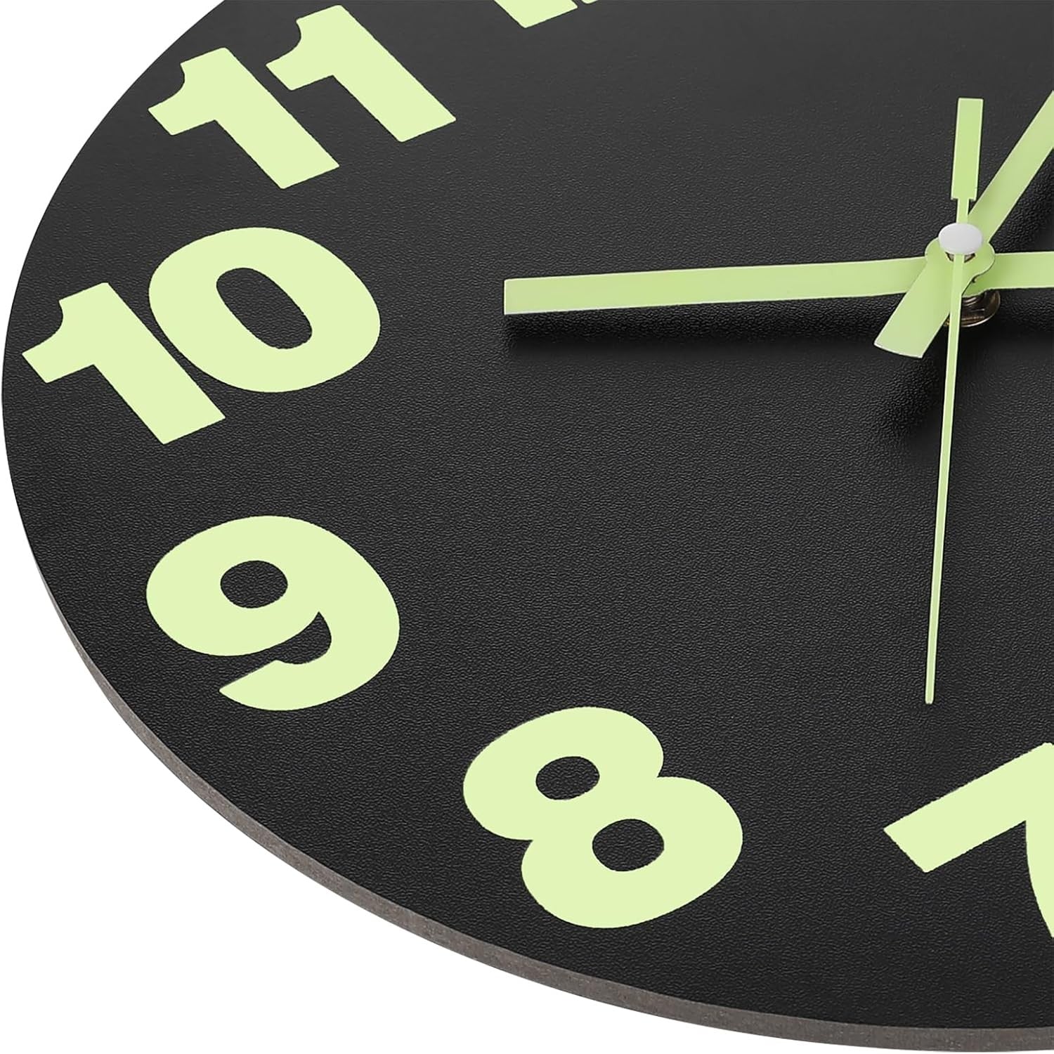 16" Glow-in-Dark LED Wall Clock Silent Quartz Large Luminous Numerals Bedroom