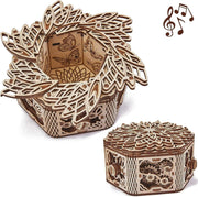 3D Wooden Music Box Kit DIY Puzzle for Adults & Kids - Unique Keepsake Gift