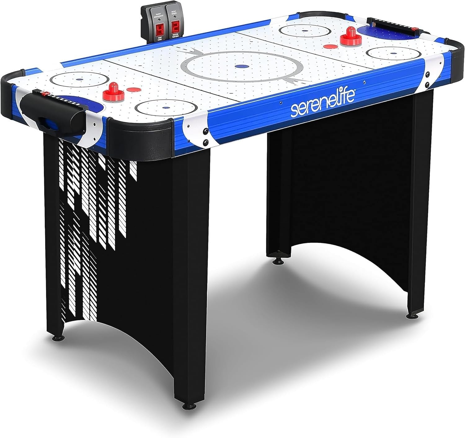 Full Size Air Hockey Table LED Scoreboard Strong Motor Indoor Arcade Game