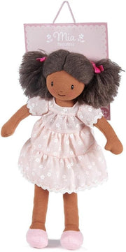 Soft Rag Doll Pink Dress Cuddly Heirloom Plush Toy Gift