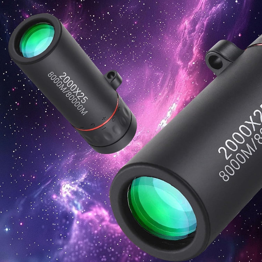Mini 2000x25 Monocular Telescope Compact HD Pocket Scope for Travel & Sports
