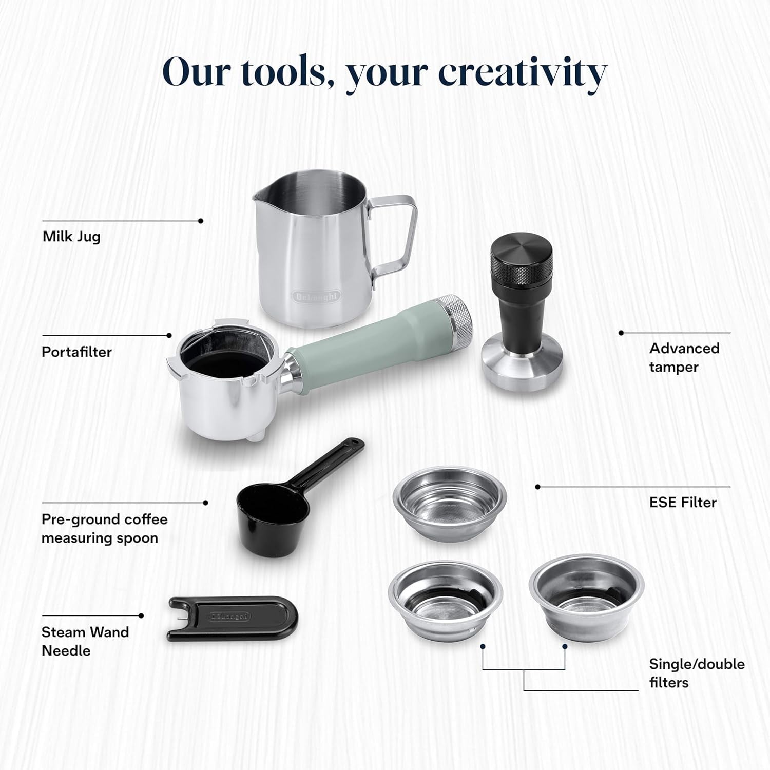 Barista Coffee Machine 15-Bar Pump Cold Brew Latte Steam Wand 1450W Green
