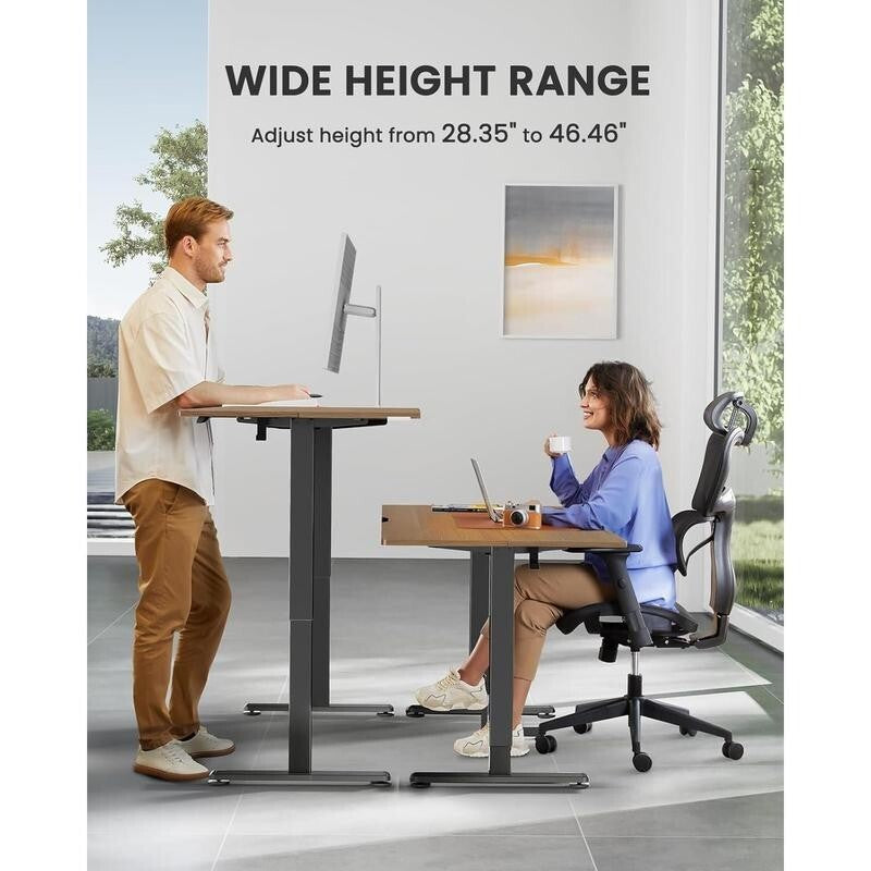 Electric Standing Desk 120x60cm Sit Stand Height Adjustable Desk 4 Memory