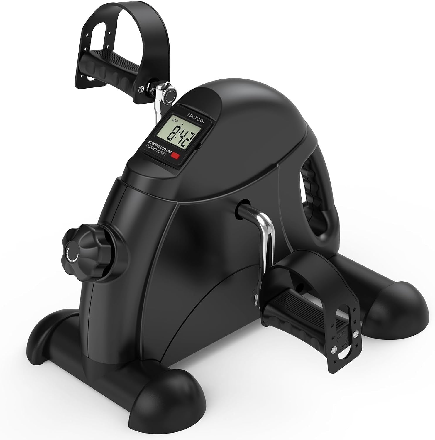 Compact Desk Pedal Trainer Magnetic Resistance LCD Arm Leg