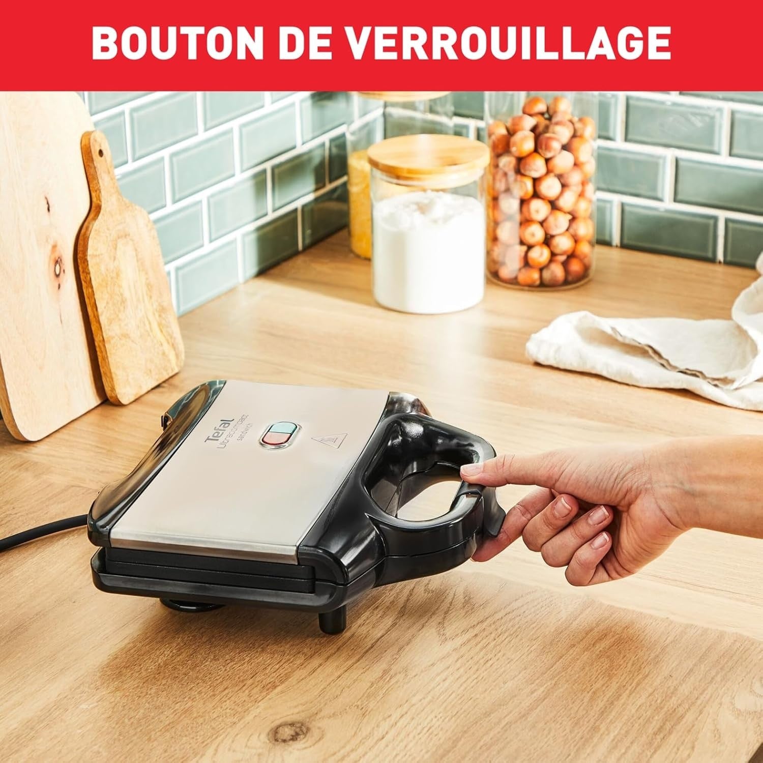 Compact Sandwich Maker Non-Stick 700W Toastie Panini Breakfast Grill