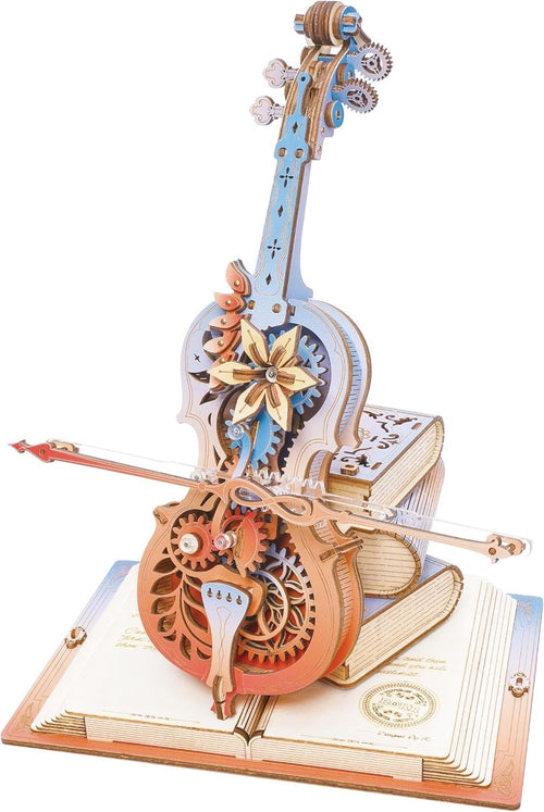 3D Wooden Mechanical Music Box Puzzle – DIY Gift, Fun & Nostalgic Decor