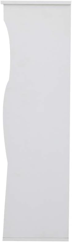 Wall Mounted Floating Shelving Unit 3 Tier Storage Cabinet Kitchen Bedroom White