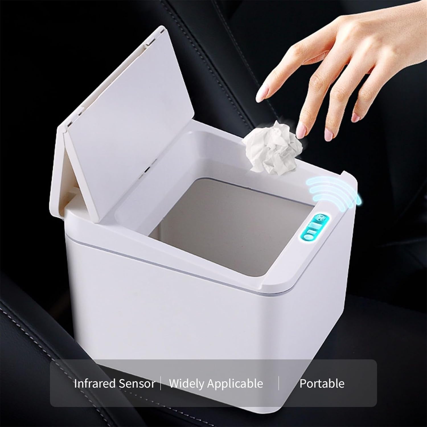 6L Touchless Mini Trash Can | Automatic Sensor Bin for Home & Office