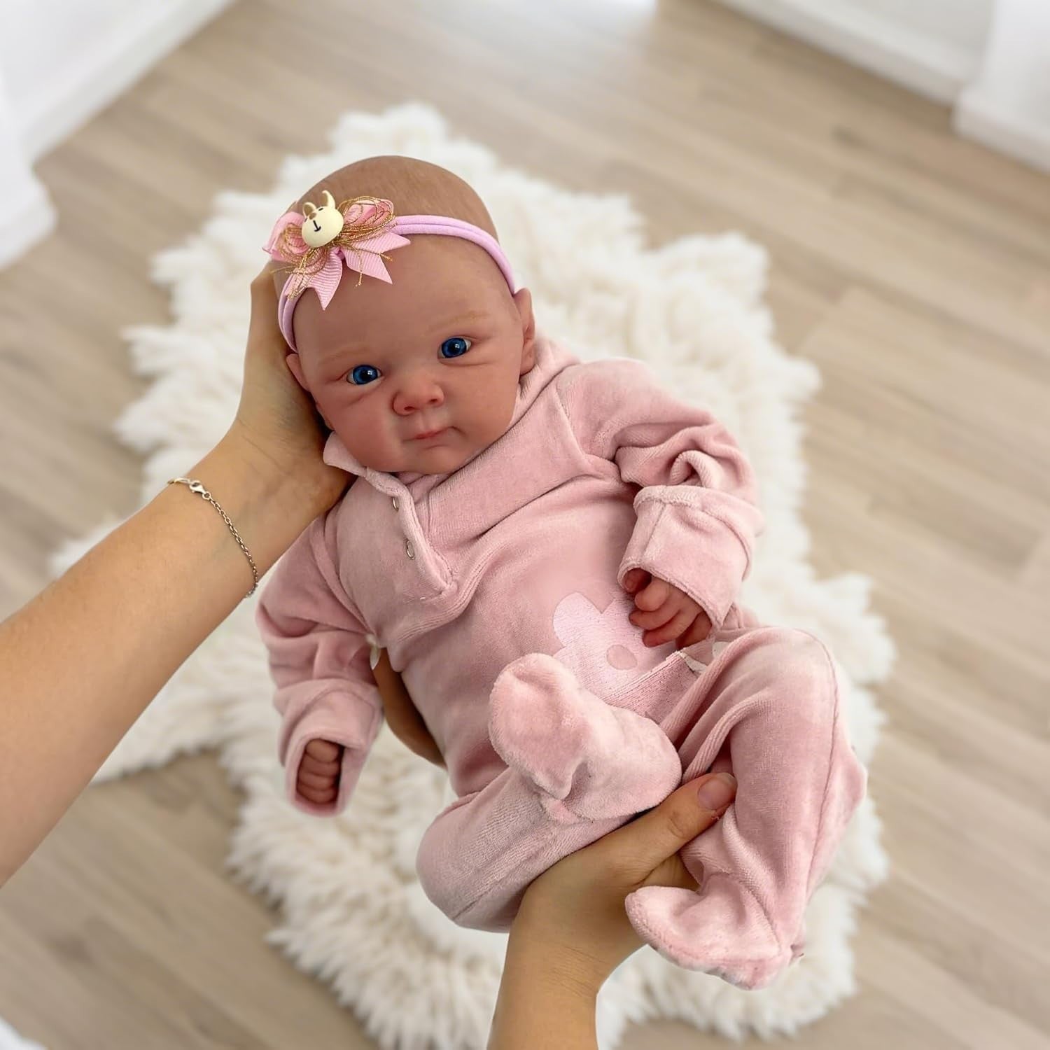 18in Reborn Baby Doll Girl Soft Vinyl Bathable Newborn Toy