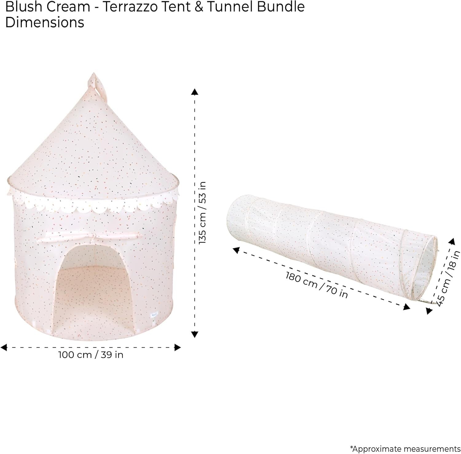 Kids Pop Up Play Tent Tunnel Set Indoor Outdoor Play Den Toddler