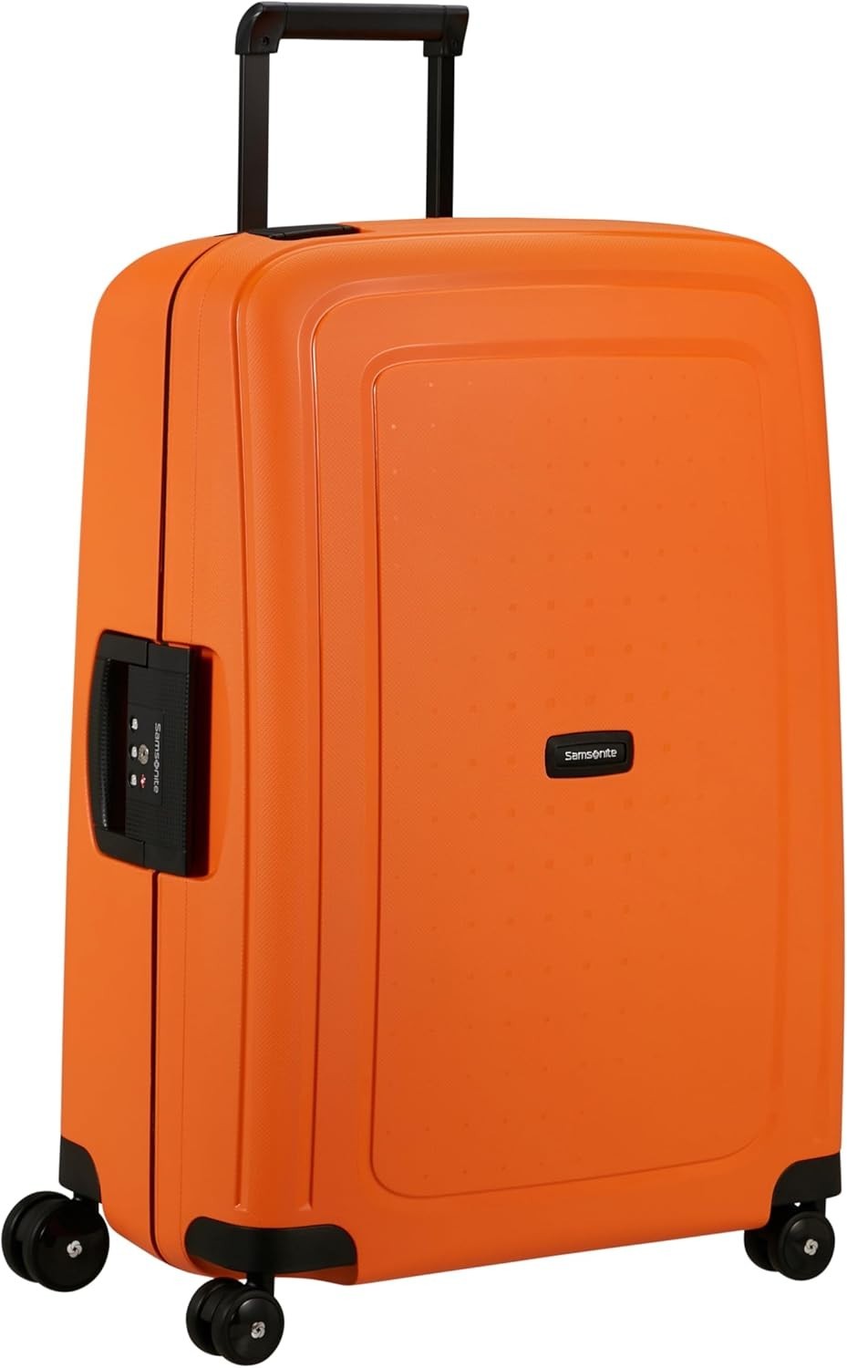 69cm Apricot Medium Check In Suitcase Hard Shell TSA Lock Spinner Wheels 79L