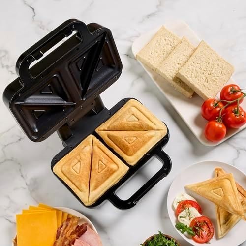 Deep Fill Sandwich Toaster 2 Slice Toastie Maker Non Stick