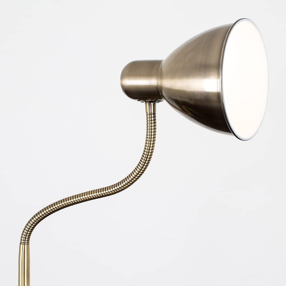 Antique Brass Adjustable Floor Lamp Reading Light Tall Standing Lamp