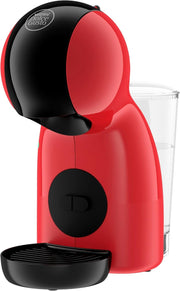 Compact Coffee Pod Machine 15 Bar Pressure | Hot & Cold Drinks Maker | Red Black
