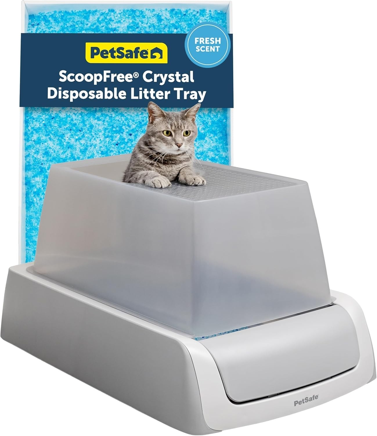 Self Cleaning Cat Litter Box Top Entry Hooded Auto Odor Control Tray