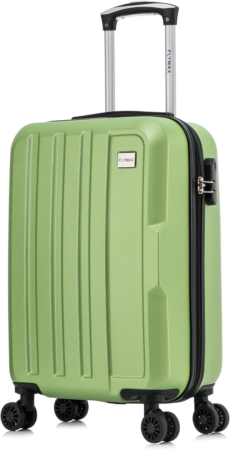 Cabin Luggage 55x35x20 Lightweight Hard Shell Suitcase 4 Wheel Carry On