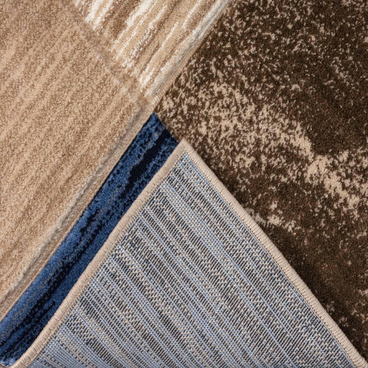 Plush Abstract Area Rug 160x230cm Soft Thick Luxury Living Room Carpet