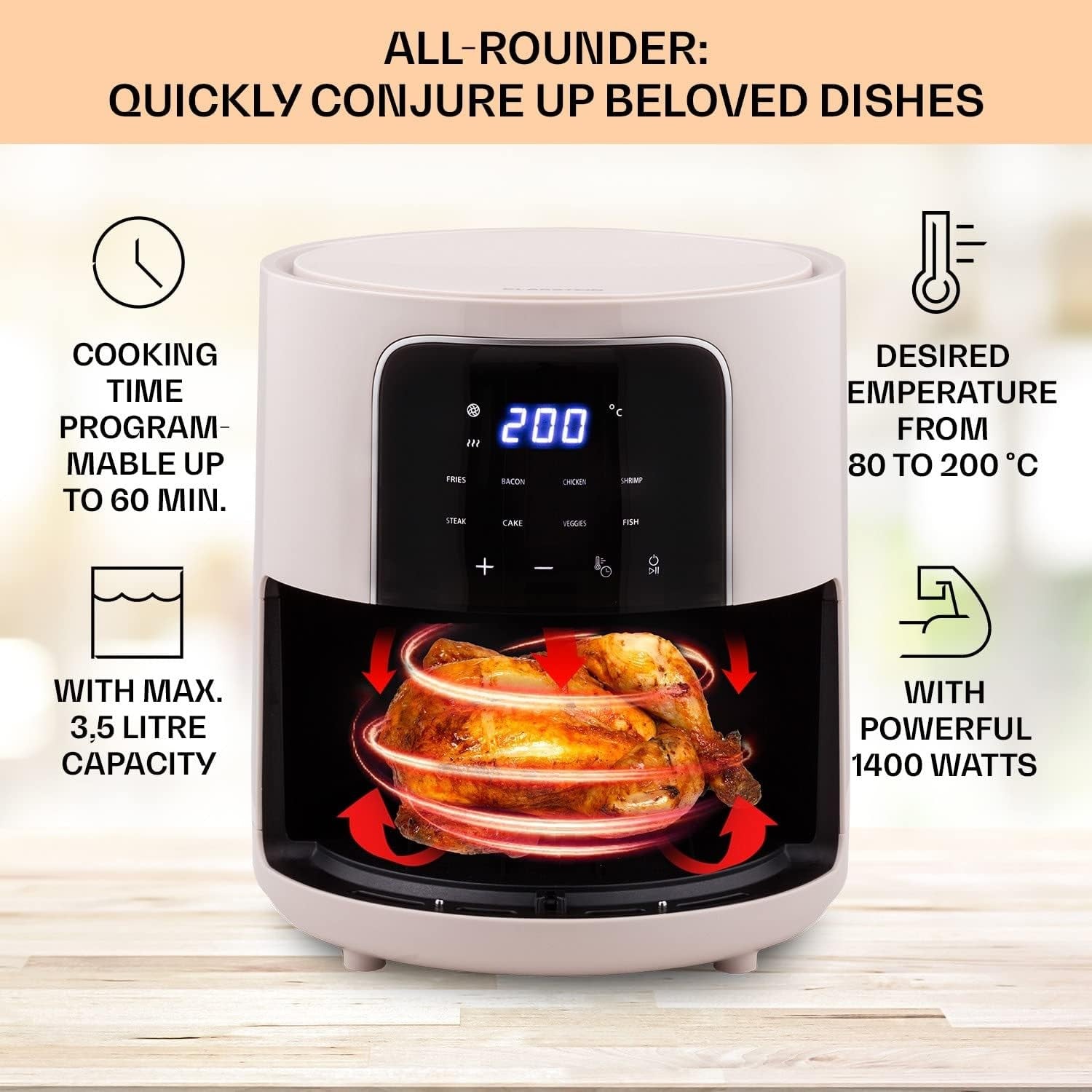 Klarstein 20L 800W Countertop Microwave Oven Grill Solo Stainless Steel