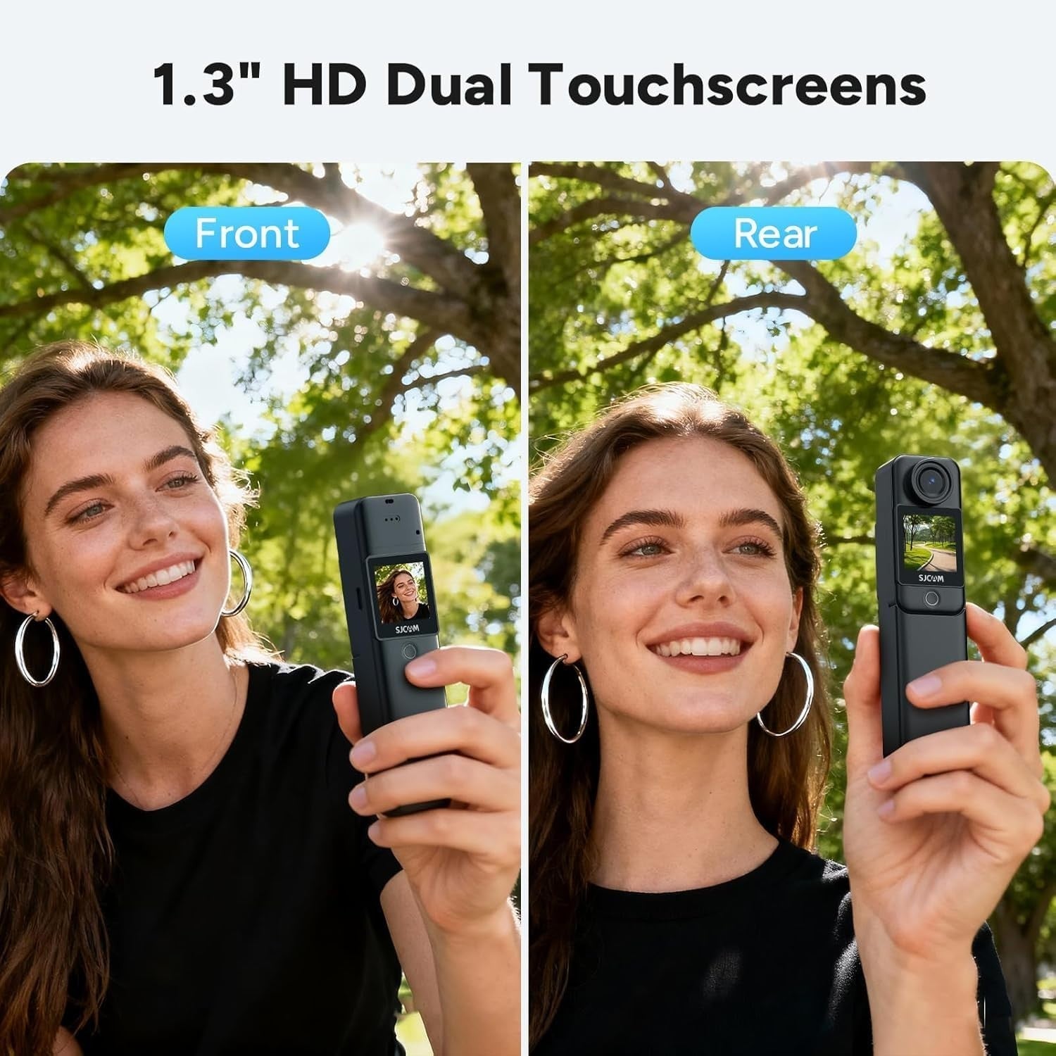 4K Action Camera Dual Touch Screen Waterproof Vlogging Camera Kit