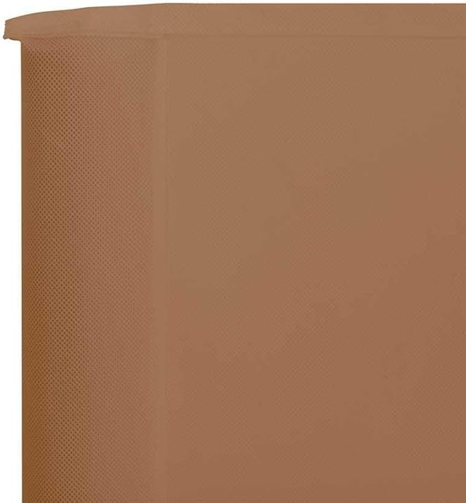 5-Panel Taupe Wind Screen 600x160cm Outdoor Garden Camping Privacy Divider