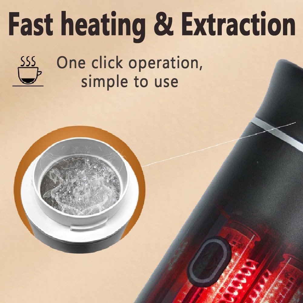 3-in-1 Portable Espresso Maker Self-Heating Travel Coffee Machine for Pods