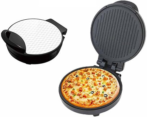 OZTYSGXM 1200W Electric Pizza Maker | 10” Countertop Pizza Oven with Non-Stick