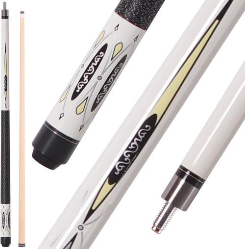 58in Pool Cue Stick 13mm Tip Low Deflection 2pc Canadian Maple Adult