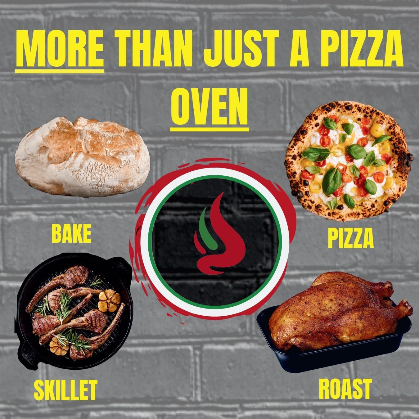Stainless Steel Outdoor Pizza Oven | Gas & Wood Fired Multi-Fuel BBQ Grill