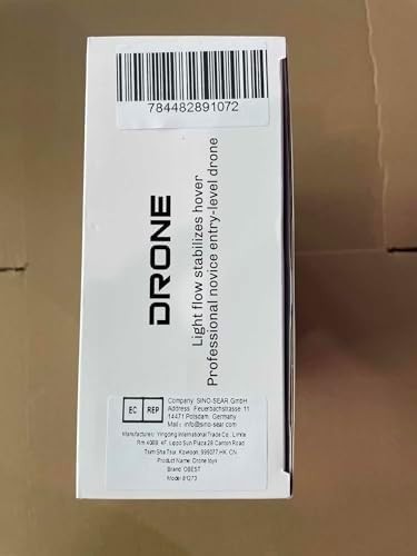 OBEST Dual Camera Drone with 4.3" LCD, Foldable RC Quadcopter, 2 Batteries