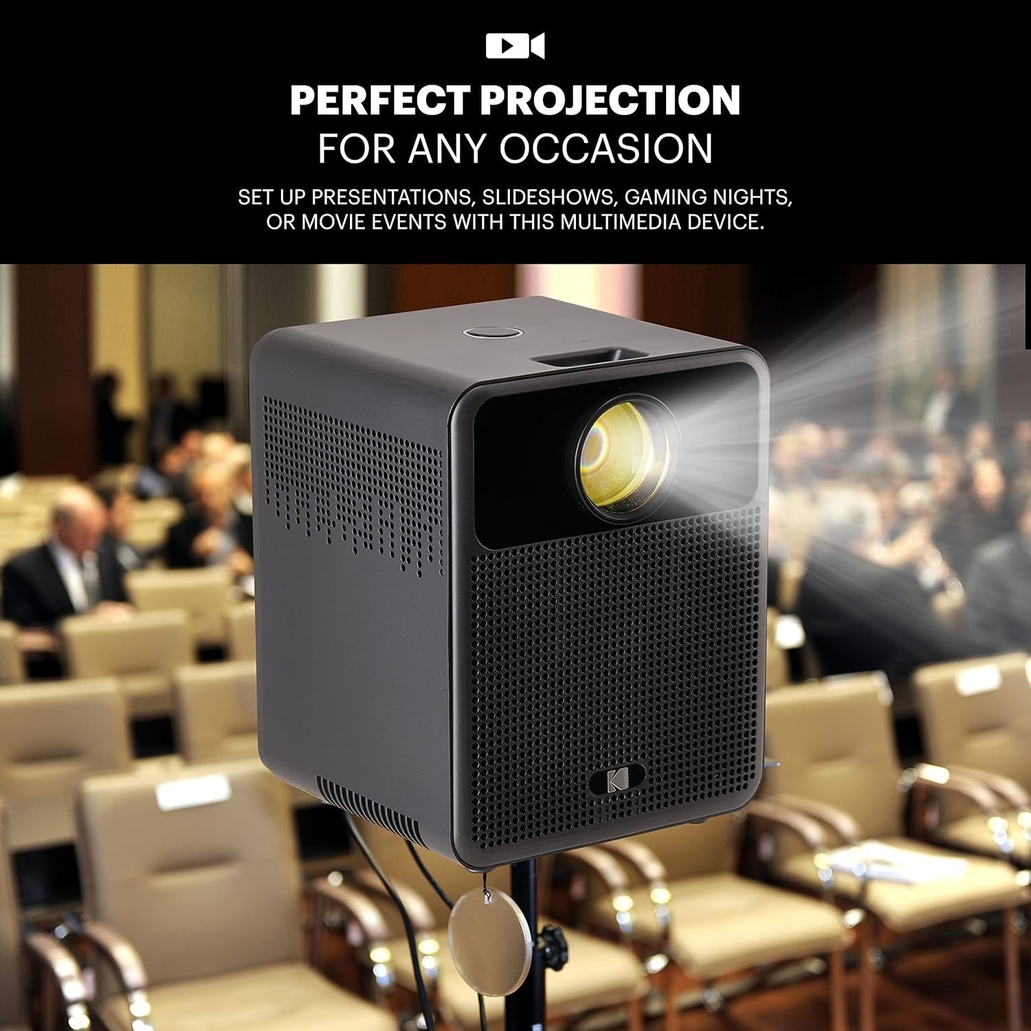 1080P Smart Projector Android TV WiFi Bluetooth 150" Home Theater
