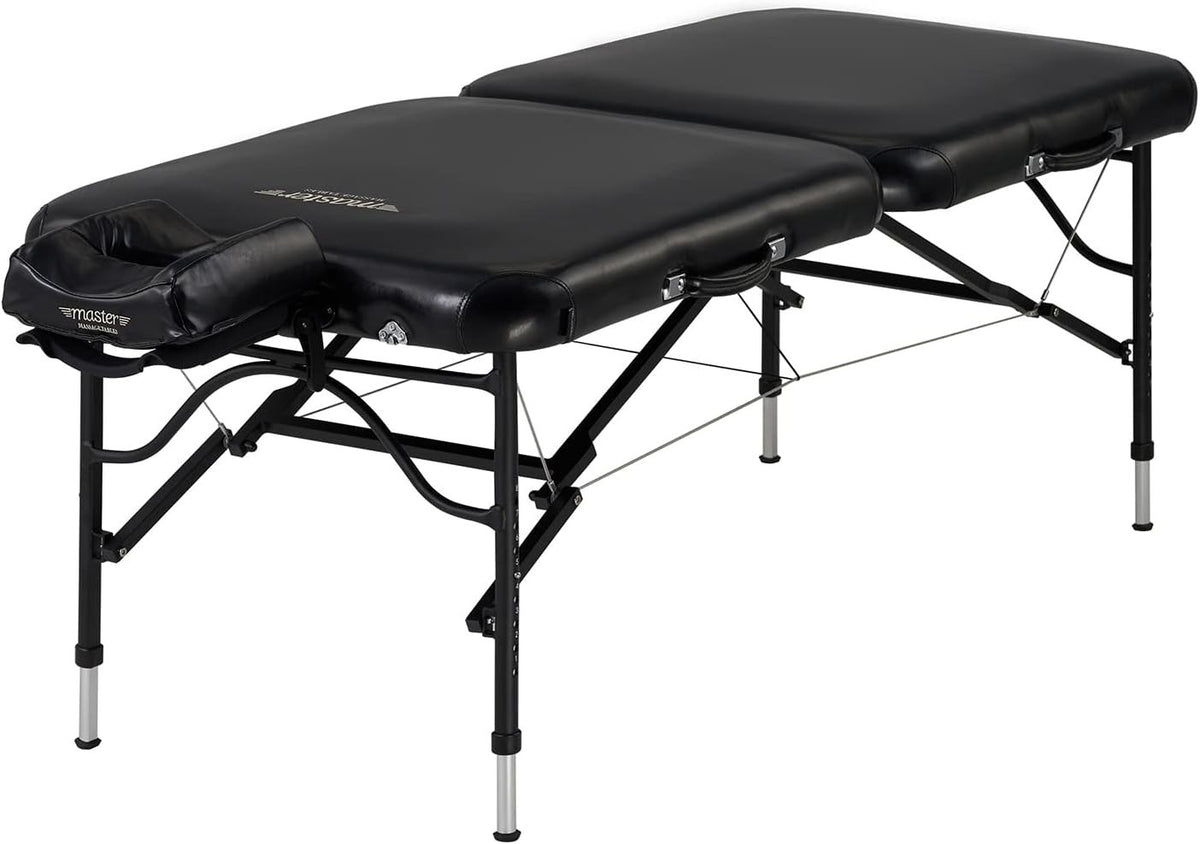 76cm Ultra-Light Aluminum Massage Table Portable Spa Beauty Bed Black LX