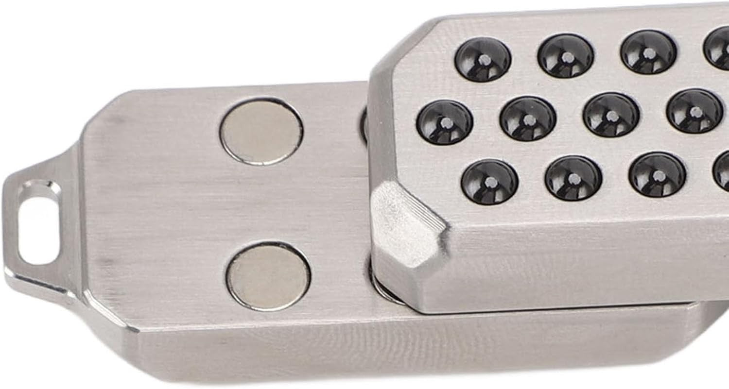 Stainless Steel Push Slider Fidget Stress Relief Pocket Focus Toy