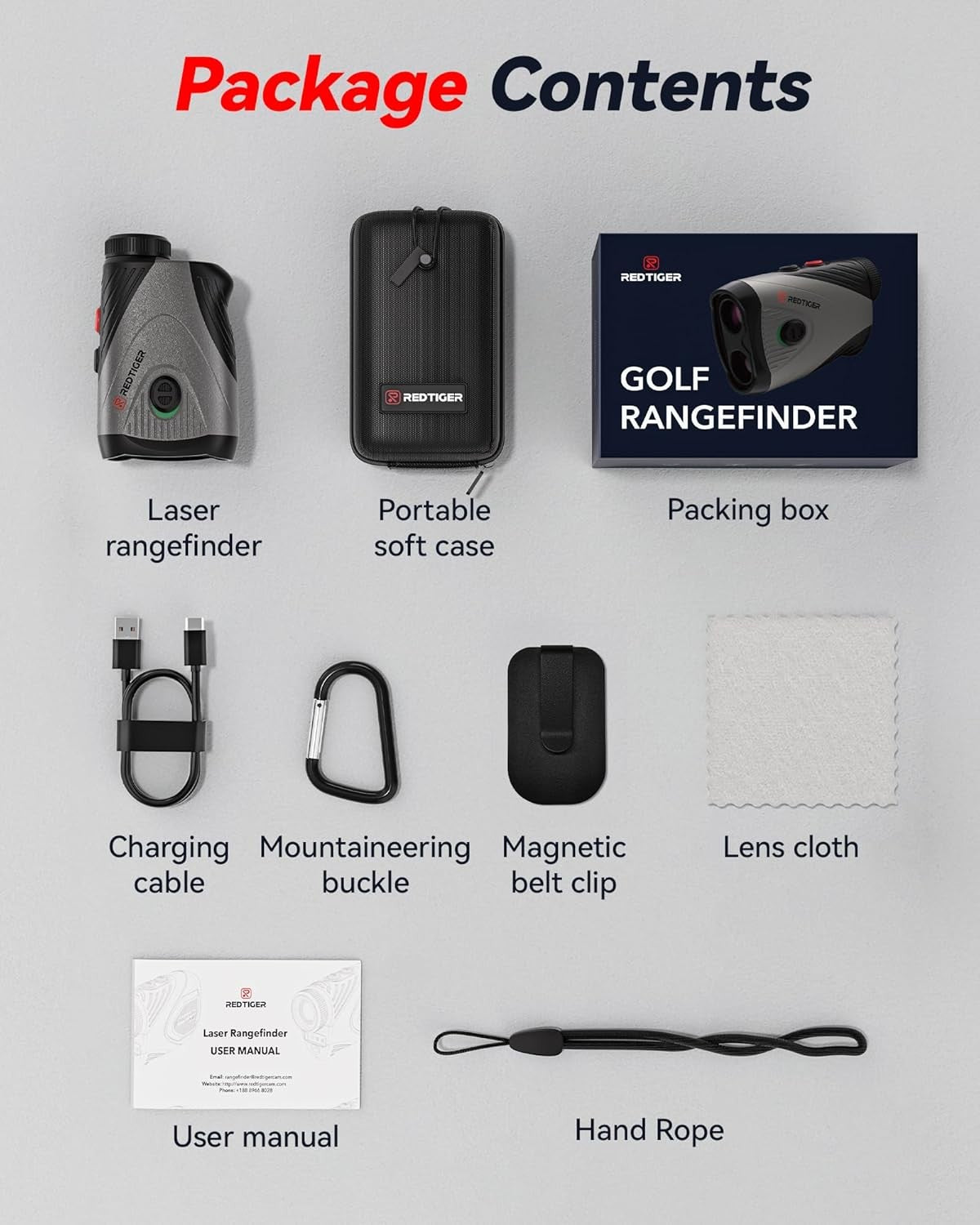 Golf Range Finder 1200 Slope Flag Lock Vibration Rechargeable