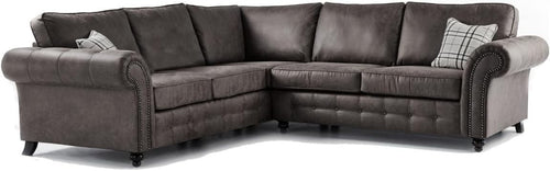 Luxury 5-Seater L-Shape Chesterfield Leather Sofa 250cm x 250cm – Plush Comfort