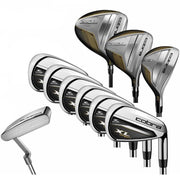 Mens Right Hand XL Golf Club Set 10 Piece Driver Hybrids Irons Putter