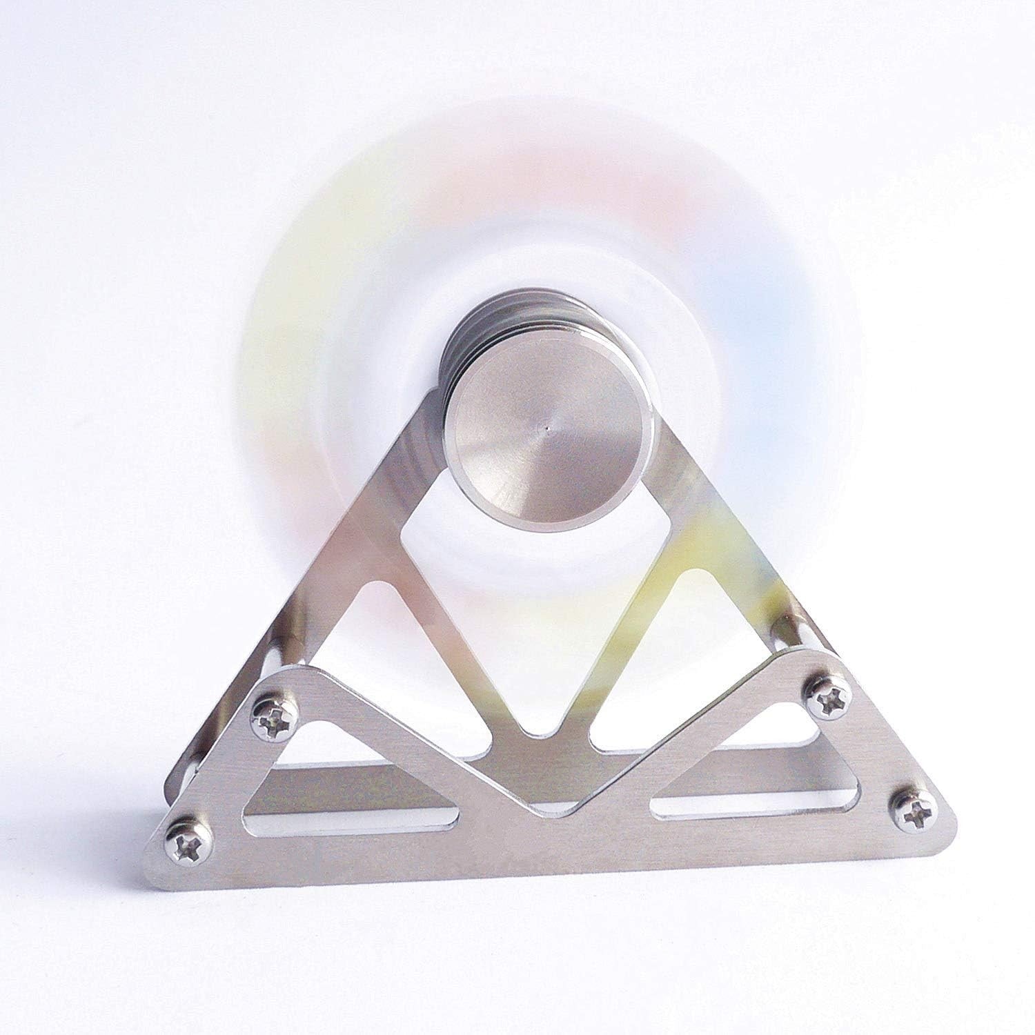 Metal Ferris Wheel Fidget Spinner Desk Toy Rainbow Balls
