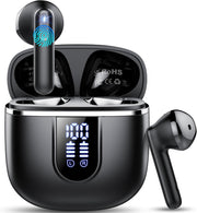 Bluetooth 5.4 Wireless Earbuds ENC Noise Cancelling HiFi Bass Waterproof