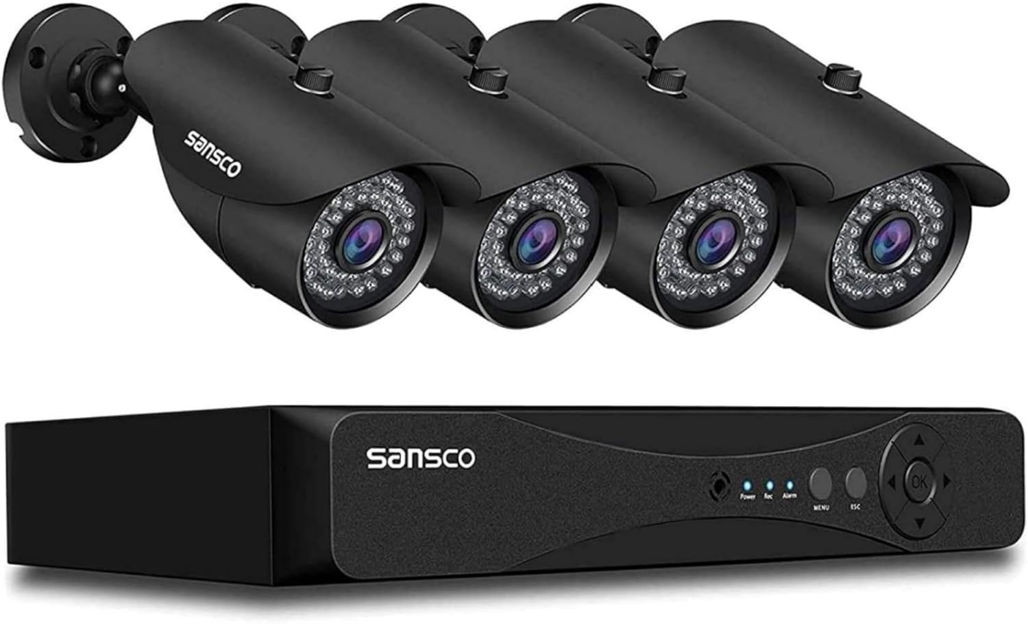 1080P CCTV Camera System 8CH DVR 1TB HDD 4 Security Cameras
