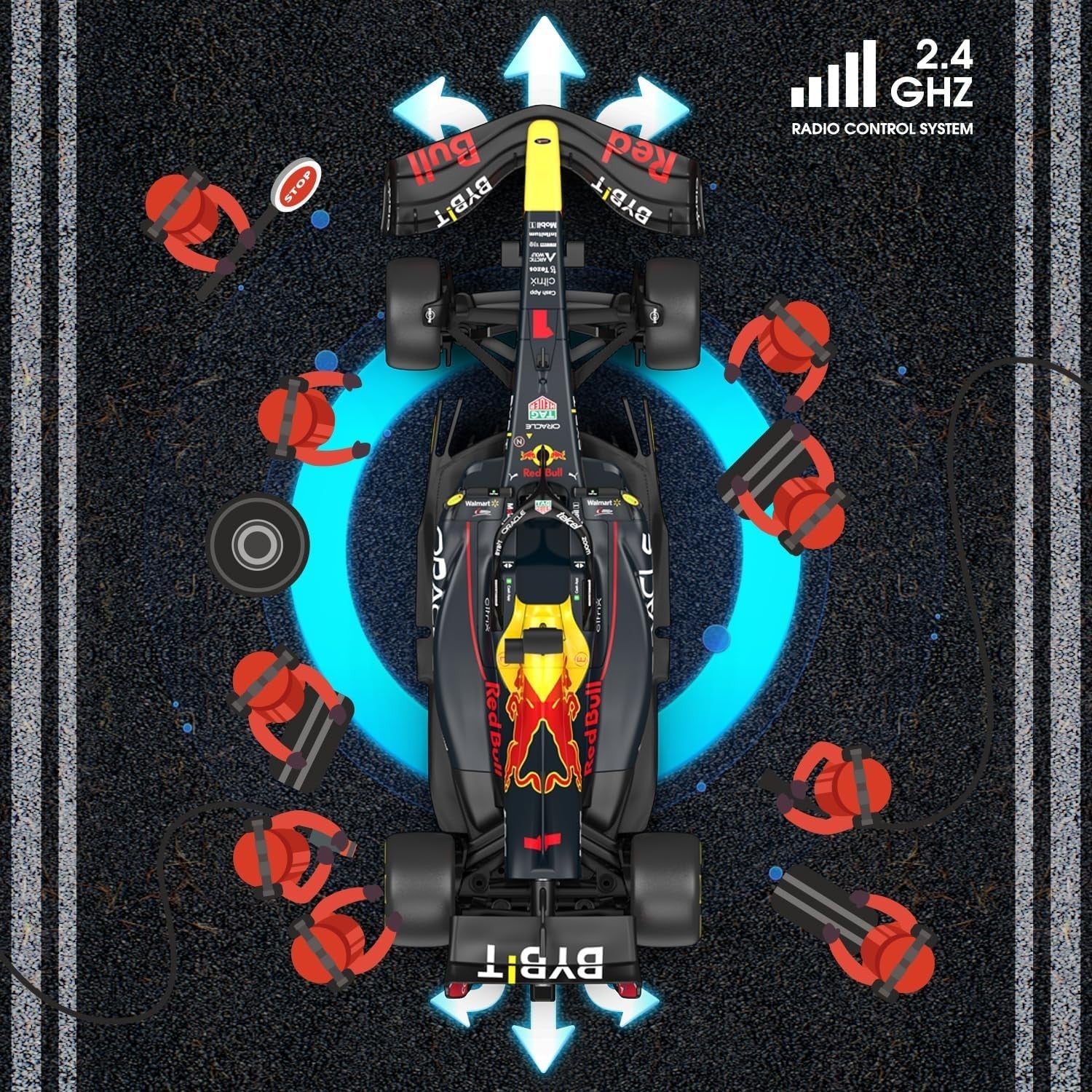 Red Bull F1 RB18 RC Car 1:12 – Official Licensed 2.4GHz Racing Model