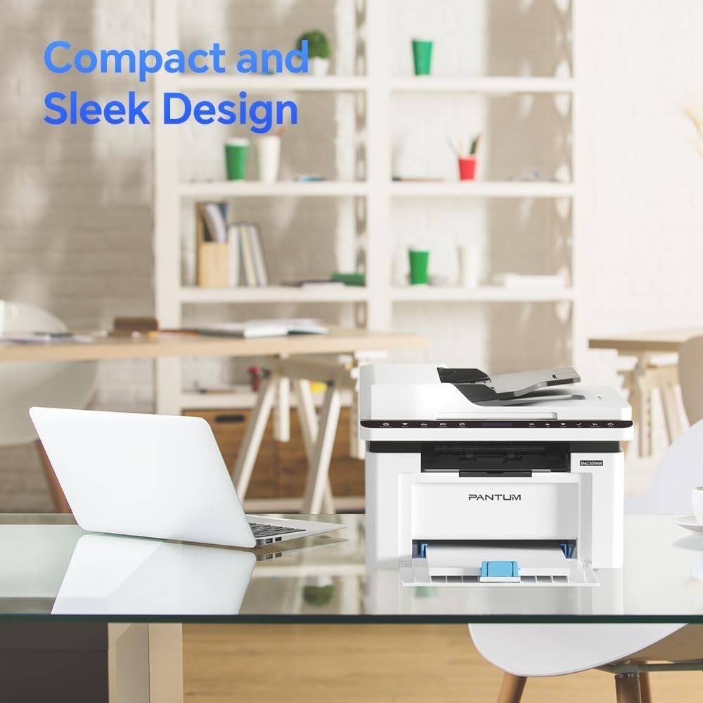 Wireless Monochrome 3-in-1 Laser Printer White A4 20ppm ADF USB Wi-Fi