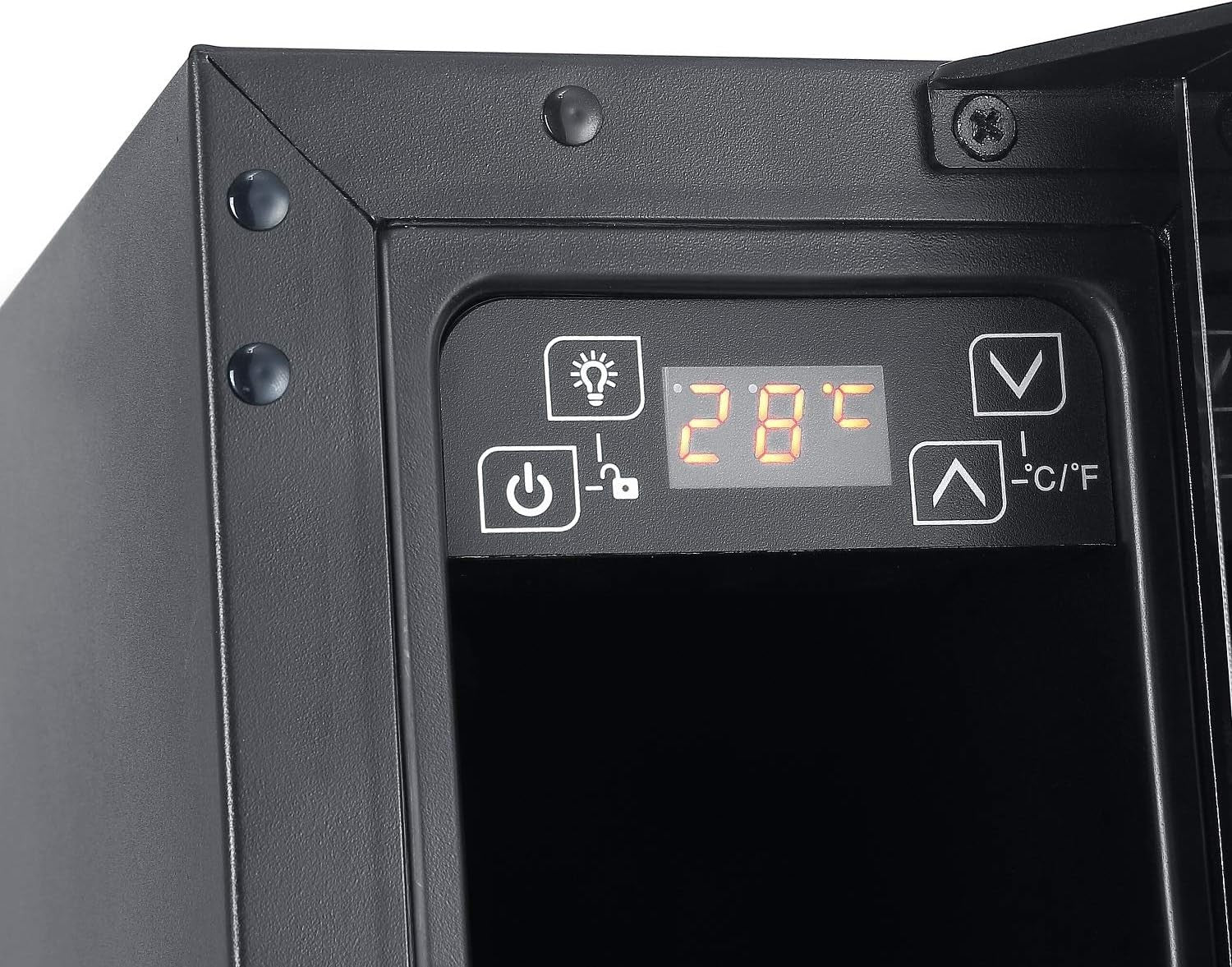 7 Bottle Slim Wine Cooler Under Counter Digital Touch Control Stainless Steel