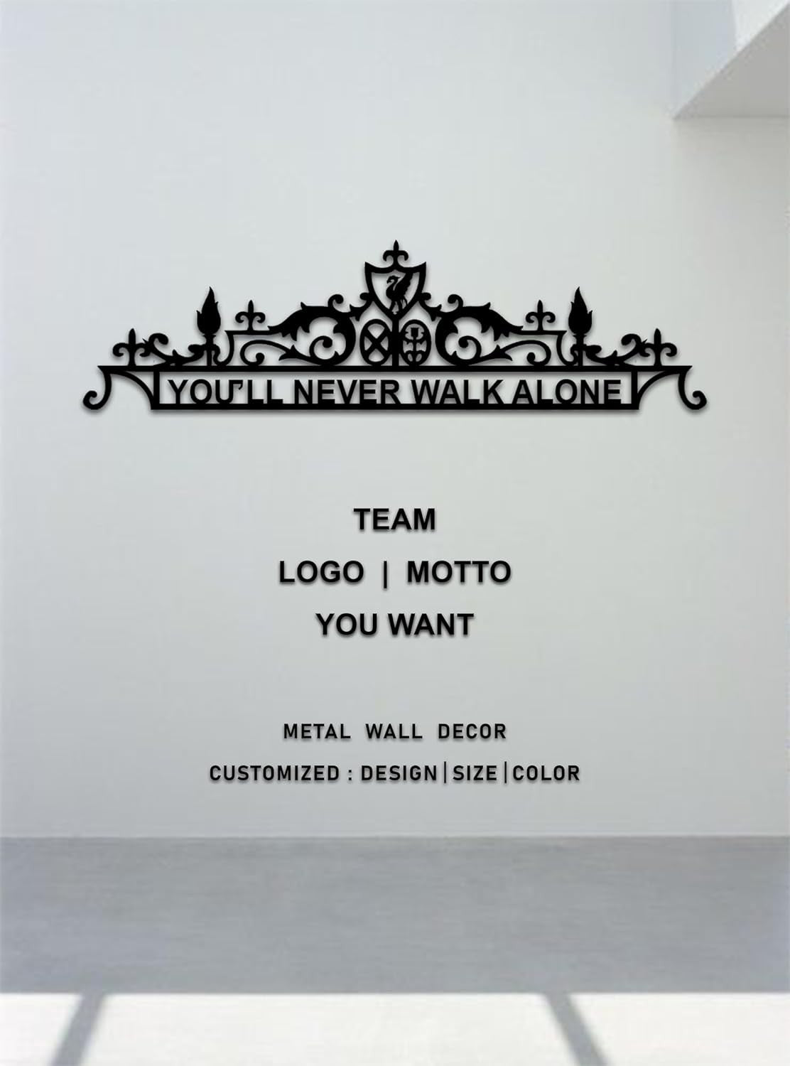 You’ll Never Walk Alone Metal Wall Art 60x28.9cm