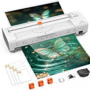 A3 Laminator 10-in-1 Hot Cold Auto Feed Anti Jam Trimmer + 20 Pouches