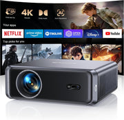 1000ANSI 1080P Smart Projector Netflix WiFi6 Dolby 36000L
