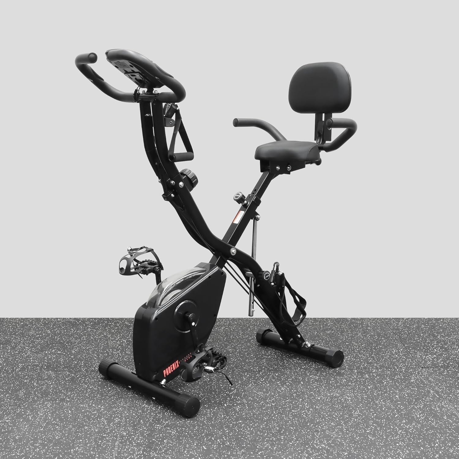 4-in-1 Folding Exercise Bike 16-Level Magnetic Resistance LCD Pulse Bands