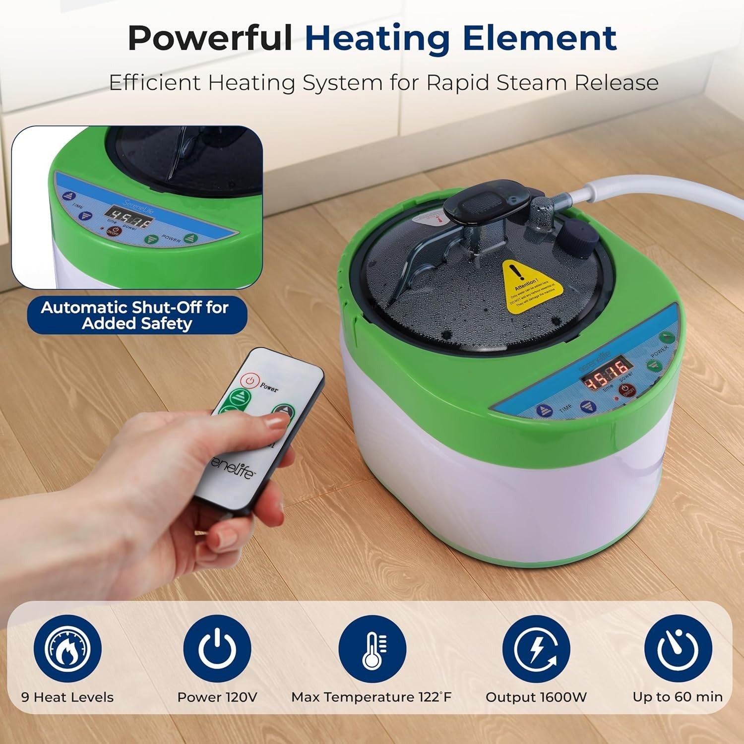 Portable Steam Sauna Tent – Infrared Home Sauna with Timer, Remote & Chair