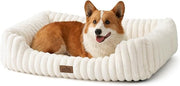 Large Orthopedic Dog Bed Faux Fur Washable 35x25in