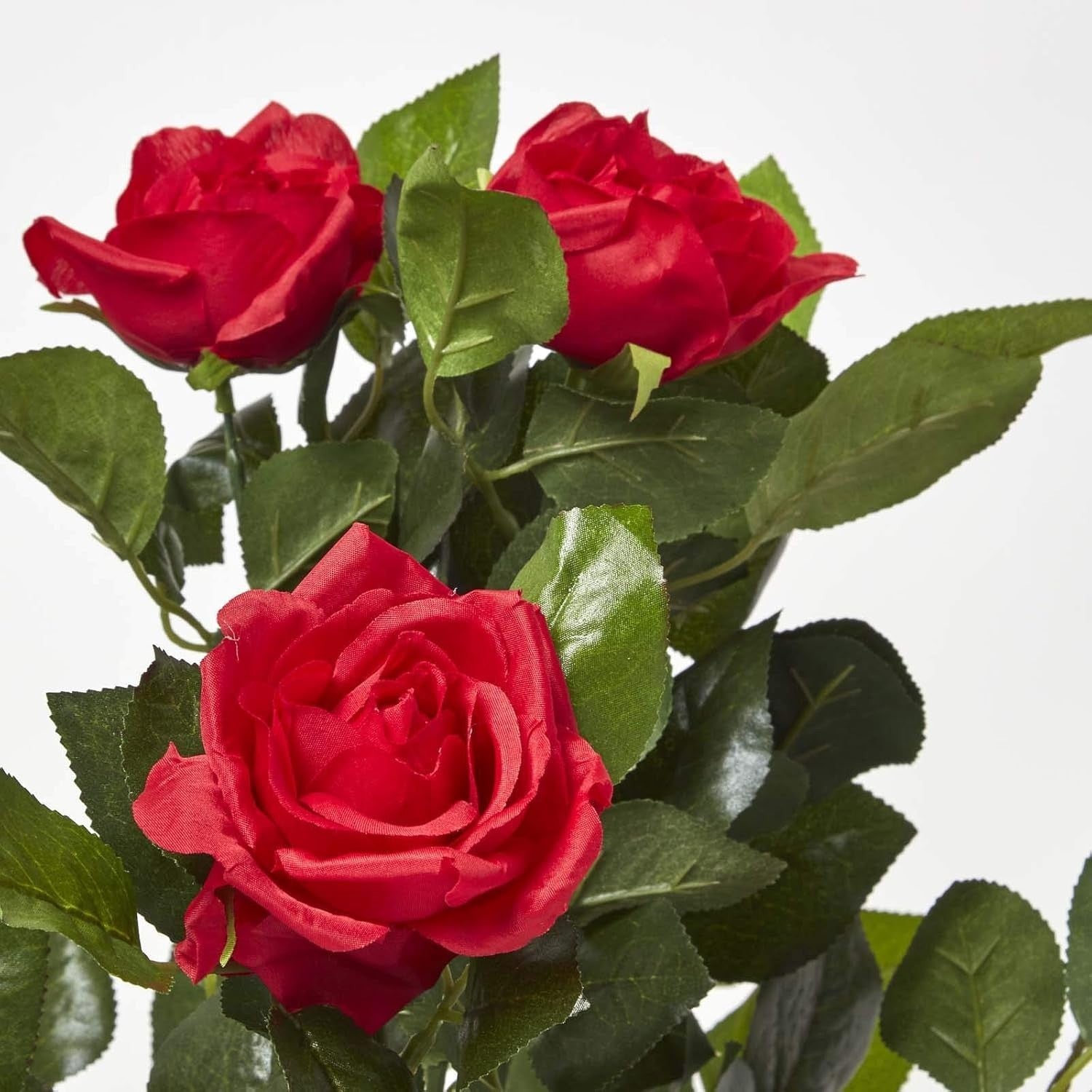 3ft Red Artificial Rose Tree Lifelike Petals & Leaves Indoor Home Wedding Decor