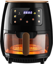 5L Air Fryer with Viewing Window 6-in-1 Presets Touch Screen Oil-Free Cooker