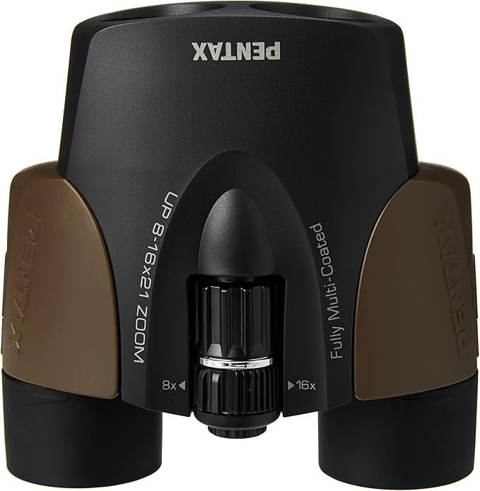 8–16x21 Zoom Compact Binoculars – HD Wide View, Multi-Coated Travel Optics